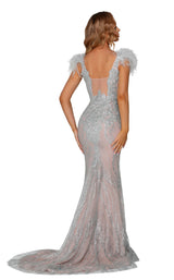 Portia and Scarlett PS6095 Silver/Nude