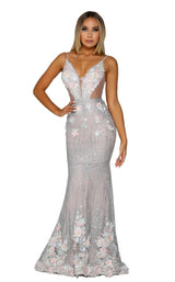 Portia and Scarlett PS6098 Silver/Nude