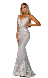 Portia and Scarlett PS6098 Silver/Nude