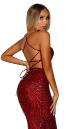 Portia and Scarlett PS6363 Deep Red