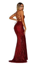 Portia and Scarlett PS6363 Deep Red