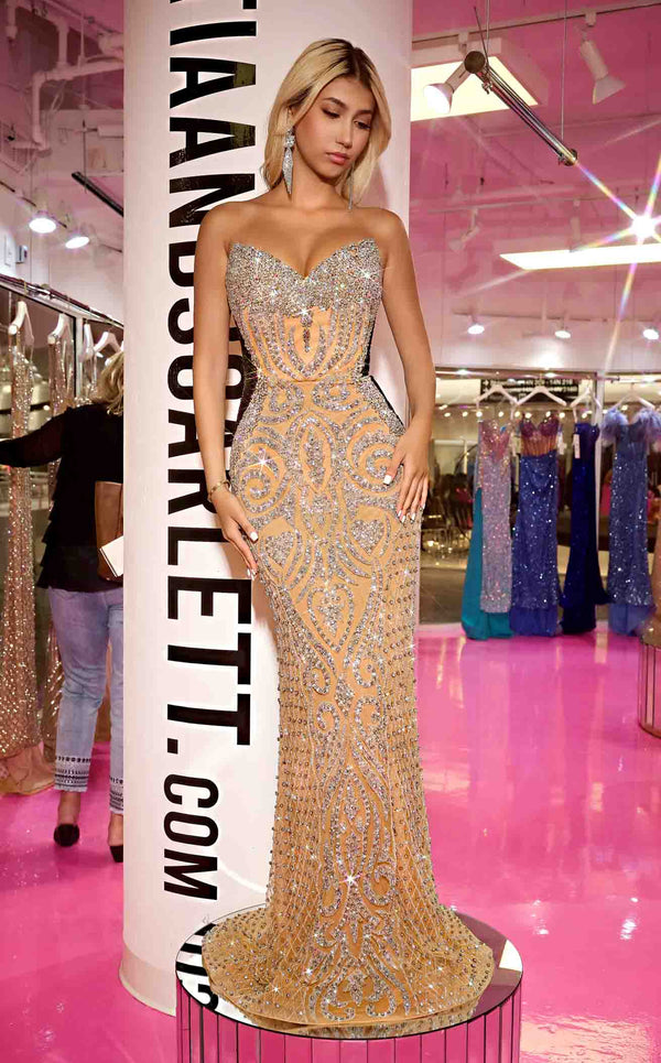 Portia and Scarlett PS24867C Nude/Silver