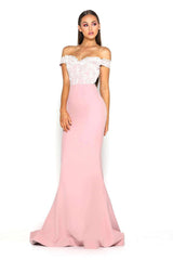 Portia and Scarlett Snow Gown Blush Ivory