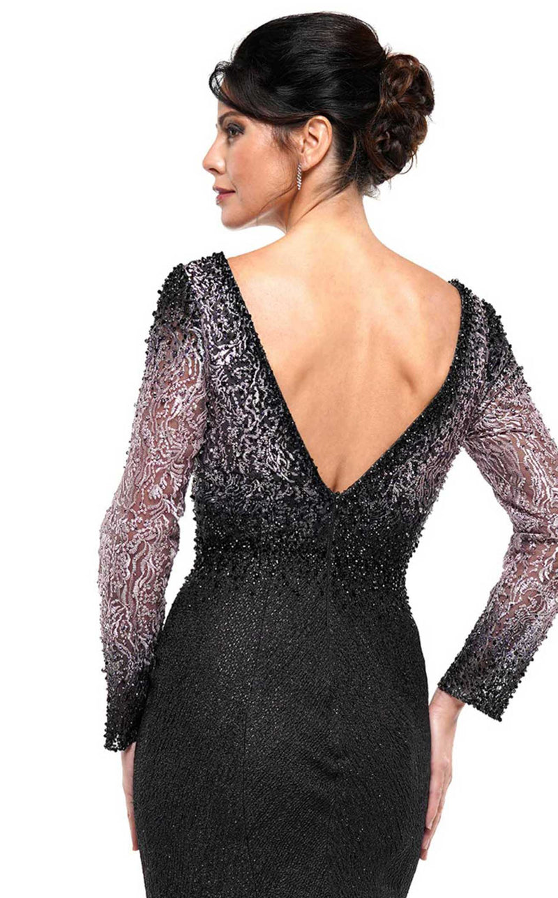 Rina Di Montella RD2672 Black-Mauve