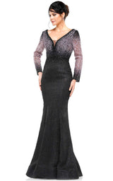 Rina Di Montella RD2672 Black-Mauve