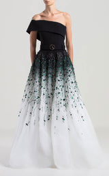 Saiid Kobeisy RTWSS2039 Black-White-Emerald