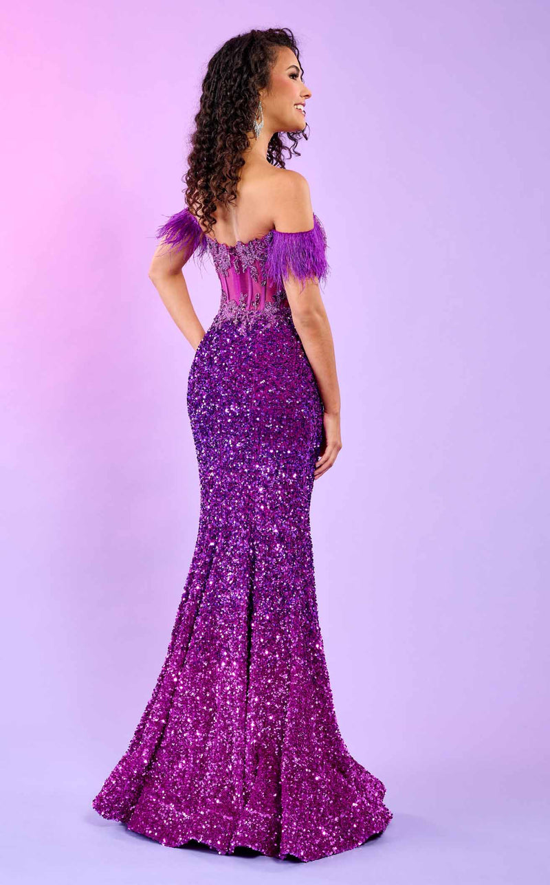 Rachel Allan 70552 Purple Ombre