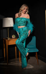 Rachel Allan 70670 Jumpsuit Jade