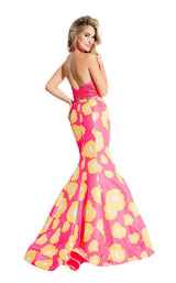 Rachel Allan 7578 Fuchsia-Yellow