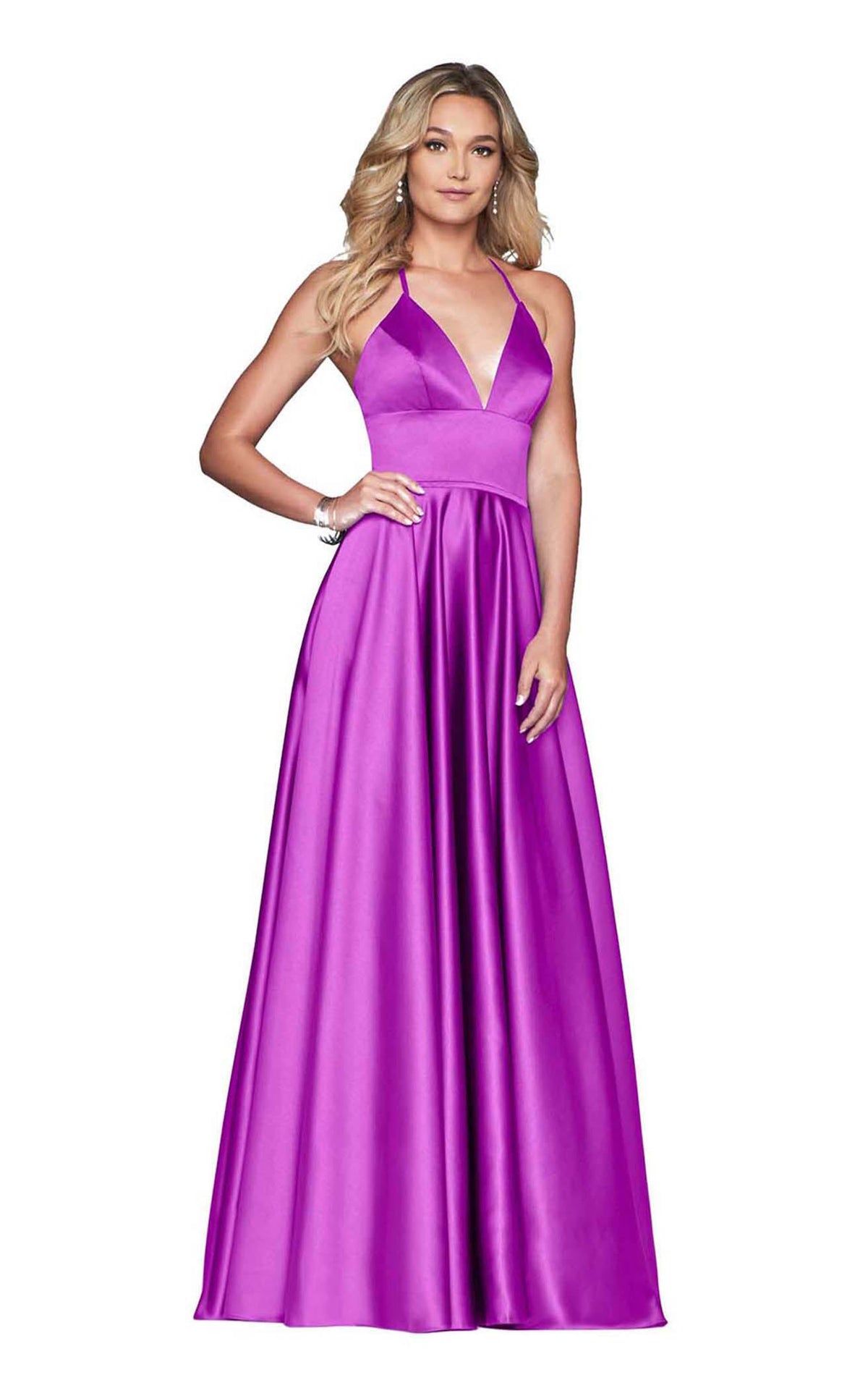 slim fit dress slacks Faviana S10209 Dress main image 0