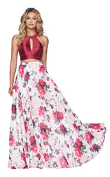 Faviana S10277 Ivory-Wine