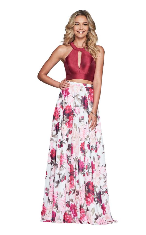 Faviana S10277 Ivory-Wine