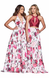 Faviana S10277 Ivory-Wine