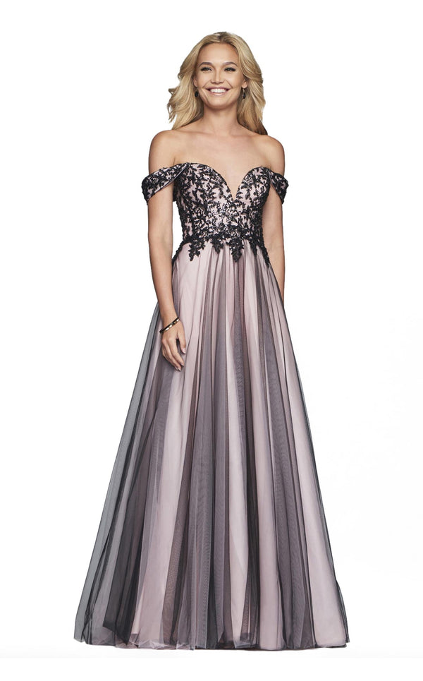 Faviana S10290 Pink/Black