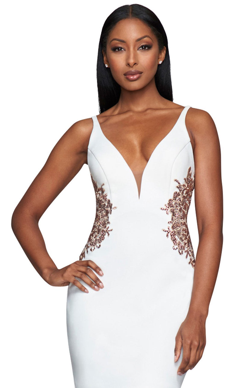 Faviana S10371 Ivory-Rose-Gold