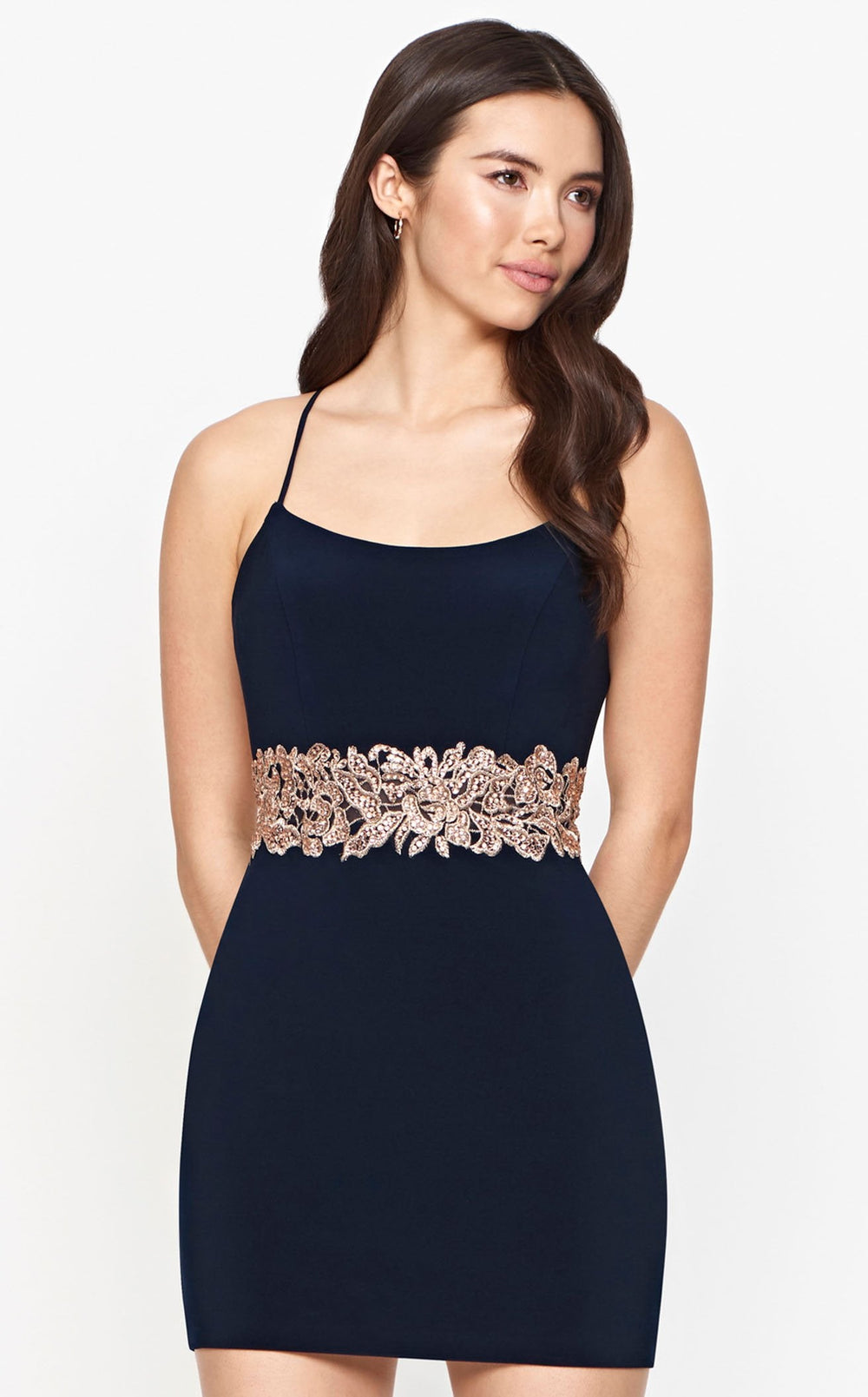 Faviana S10611 Navy/Rose Gold 