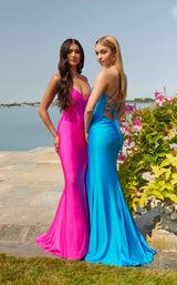 Faviana S10826 Hot-Pink and Sea-Blue