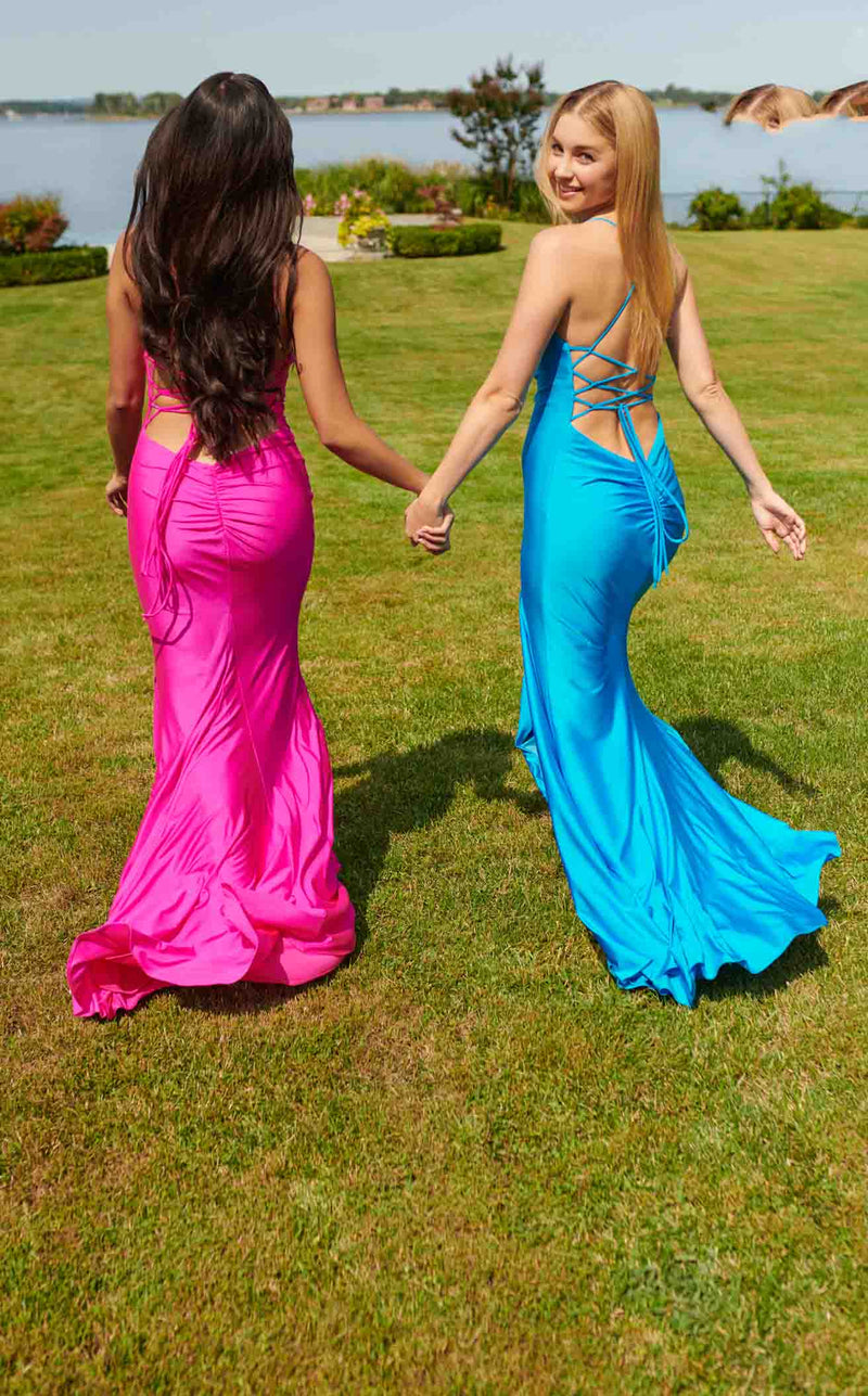 Faviana S10826 Hot-Pink and Sea-Blue