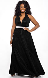 Sydneys Closet SC7289 Black-Shimmer