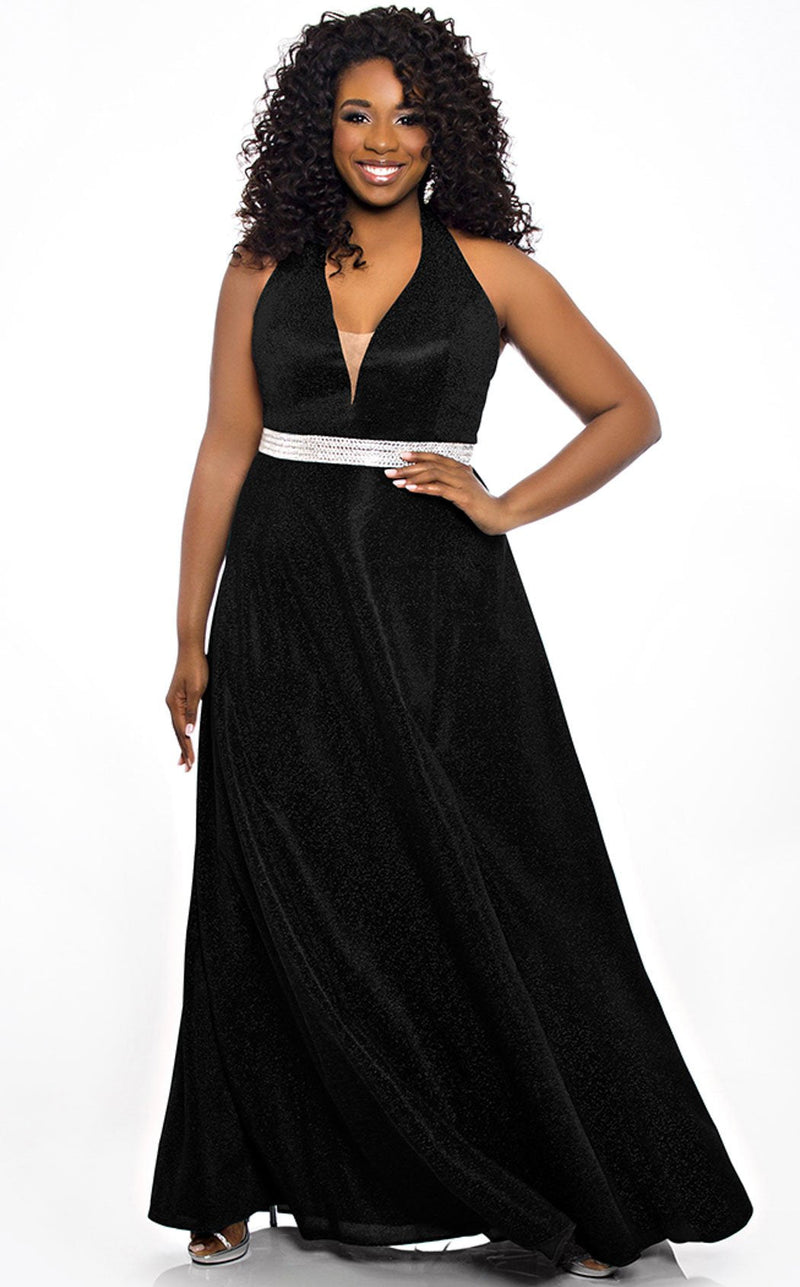 Sydneys Closet SC7289 Black-Shimmer