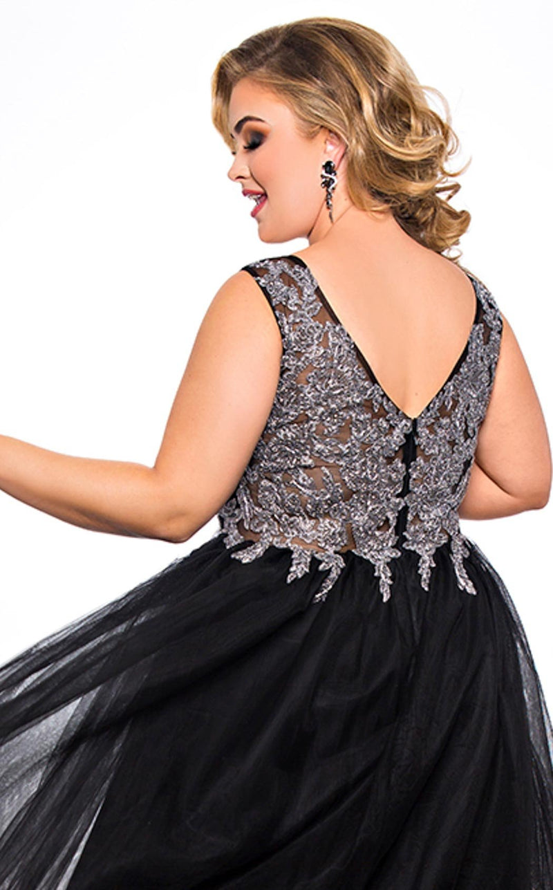 Sydneys Closet SC7298 Black/Silver
