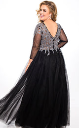 Sydneys Closet SC7299 Black-Silver