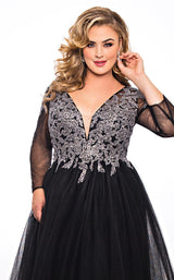 Sydneys Closet SC7299 Black-Silver