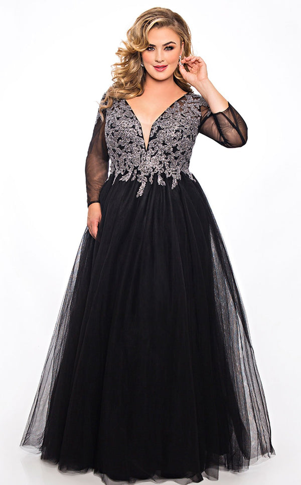 Sydneys Closet SC7299 Black/Silver
