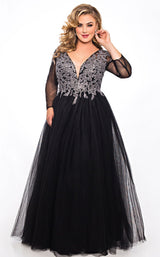 Sydneys Closet SC7299 Black-Silver