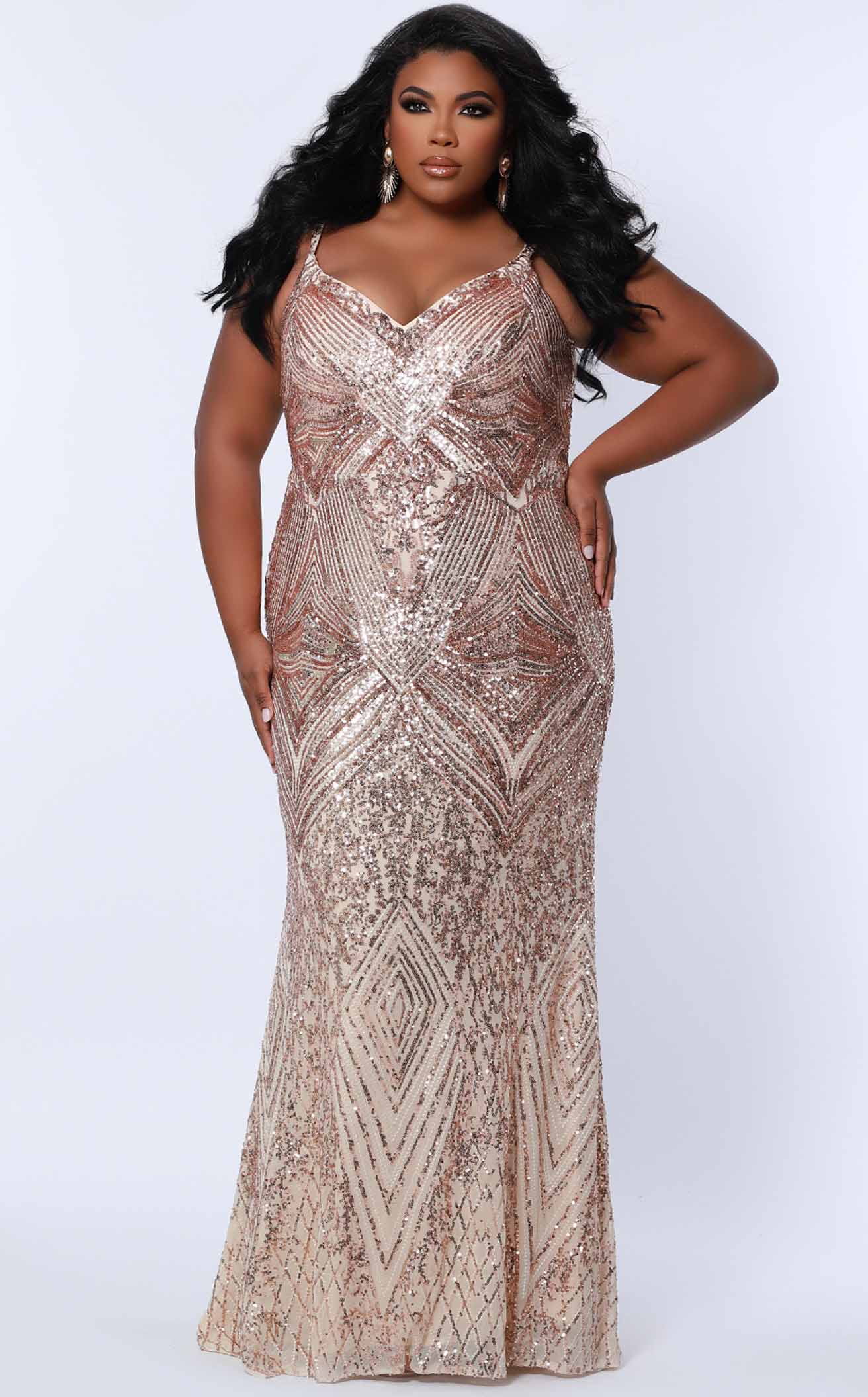 Sydney's Closet 7364 Raspberry Prom Dress