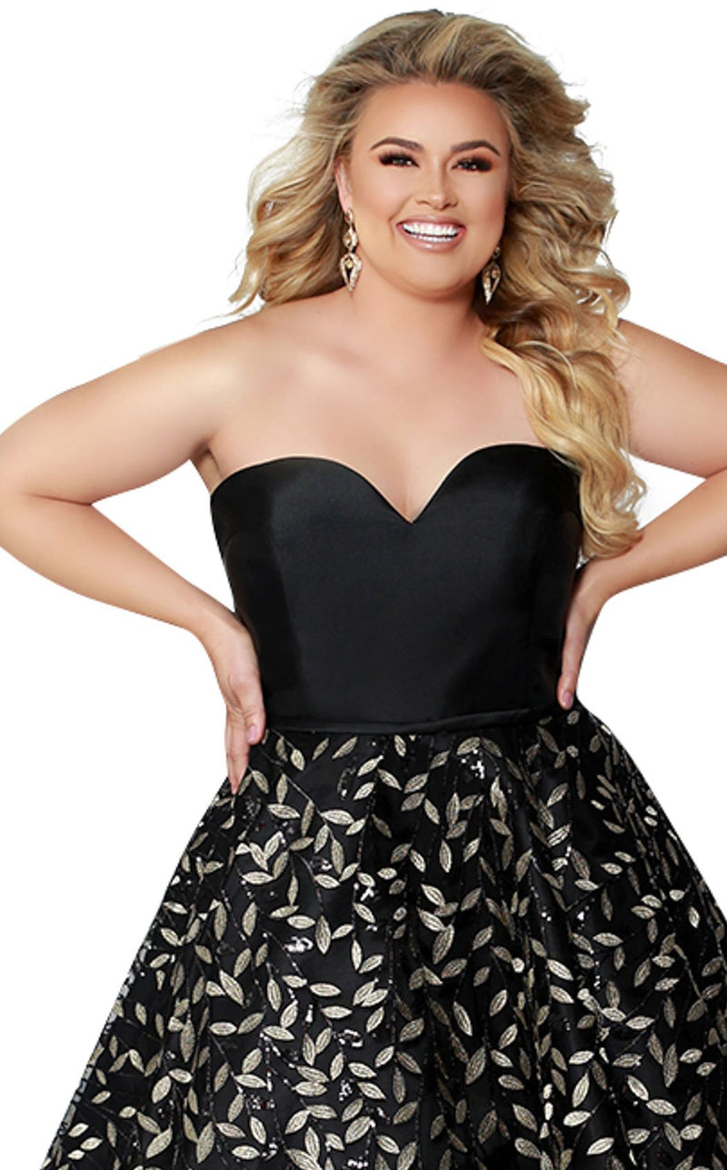 Sydneys Closet SC8097 Black-Gold