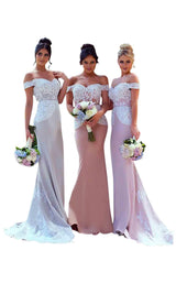 Portia and Scarlett Sibel Gown Nude/Ivory
