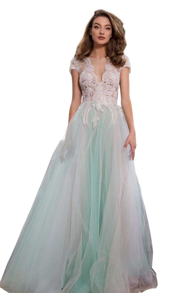 Cristallini SKA865 Ivory-Aqua