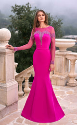 Reverie Couture SS017 Fuchsia