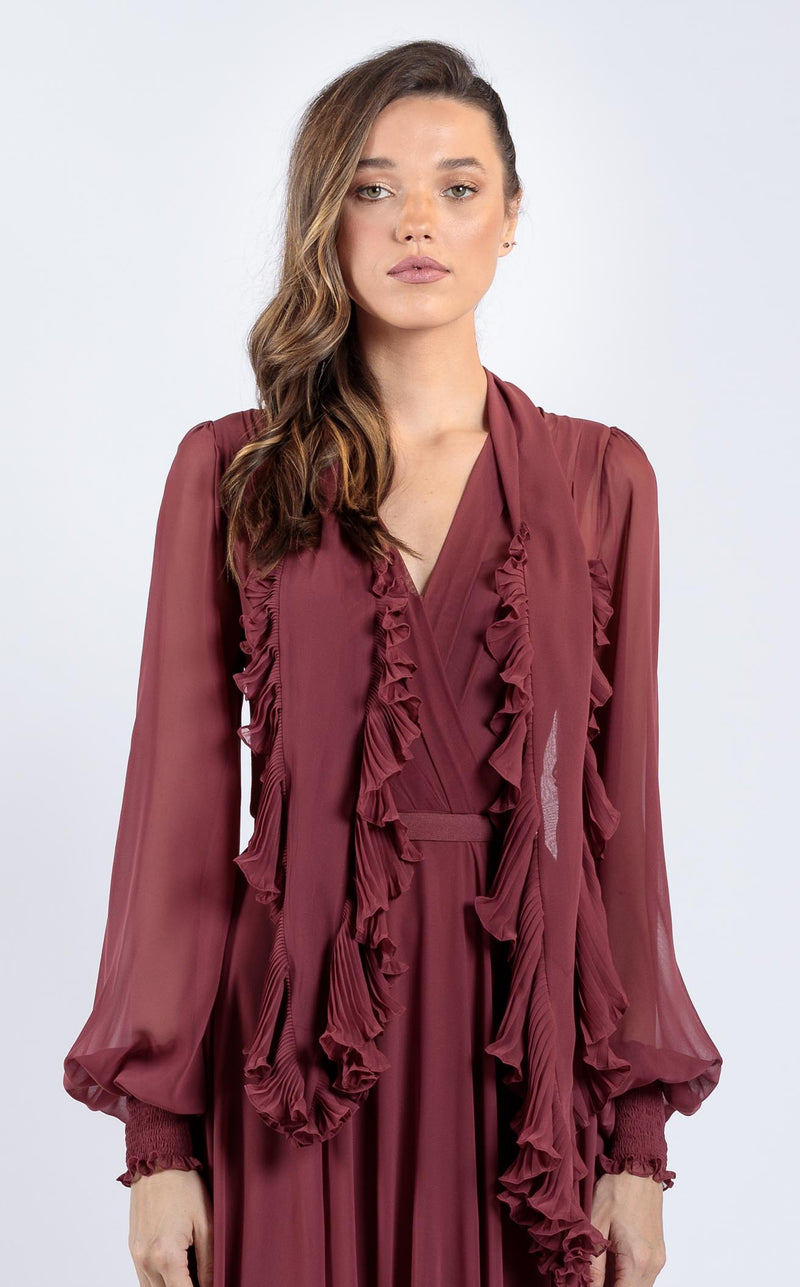 Zeena Zaki SS2103 Light-Maroon