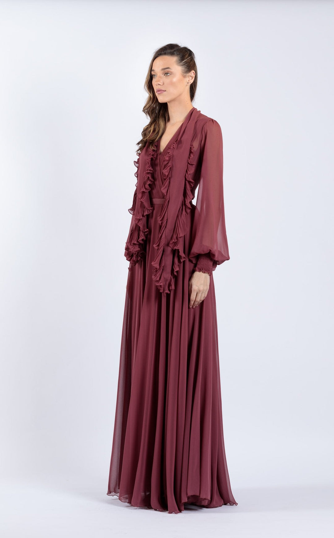 Zeena Zaki SS2103 Light-Maroon