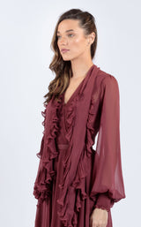 Zeena Zaki SS2103 Light-Maroon