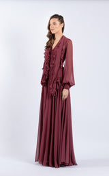 Zeena Zaki SS2103 Light-Maroon