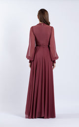 Zeena Zaki SS2103 Light-Maroon