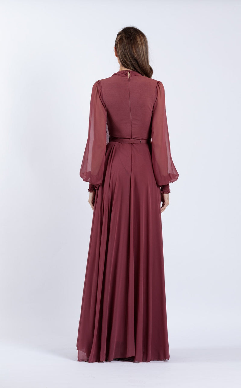 Zeena Zaki SS2103 Light-Maroon