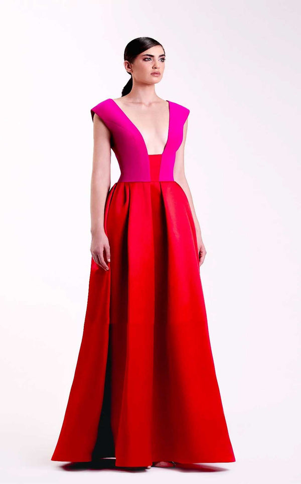 Edward Arsouni SS22686 Red-Fuchsia