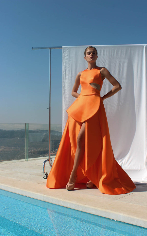 Edward Arsouni Couture SS594 Orange