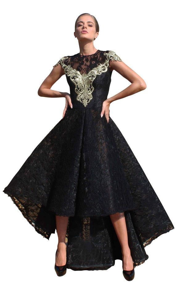 Edward Arsouni Couture SS614 Black/Gold