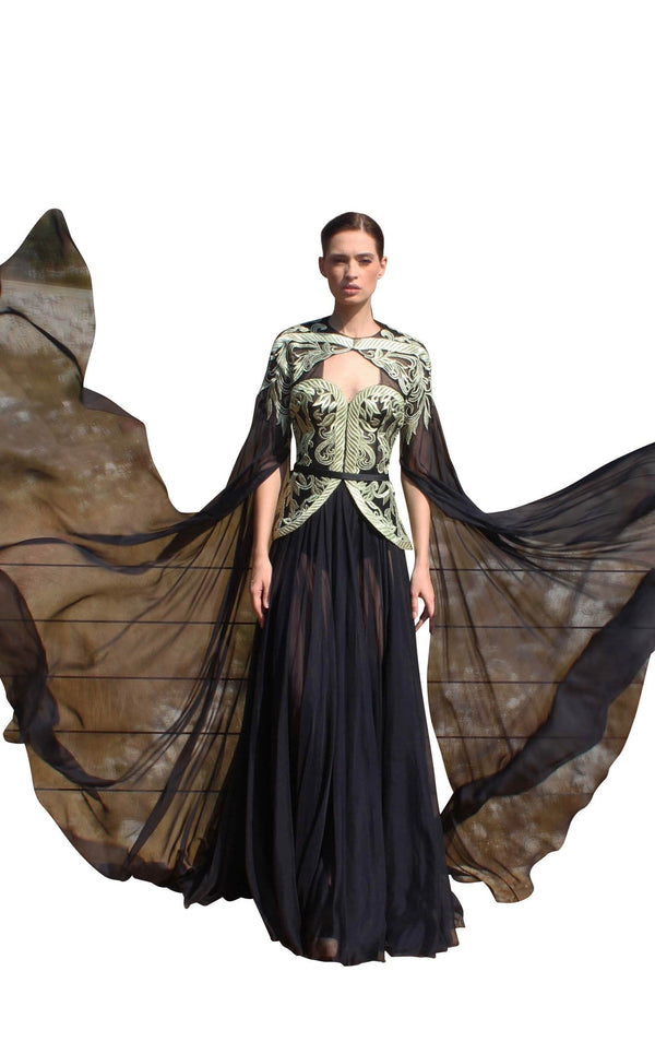 Edward Arsouni Couture SS616 Black/Gold