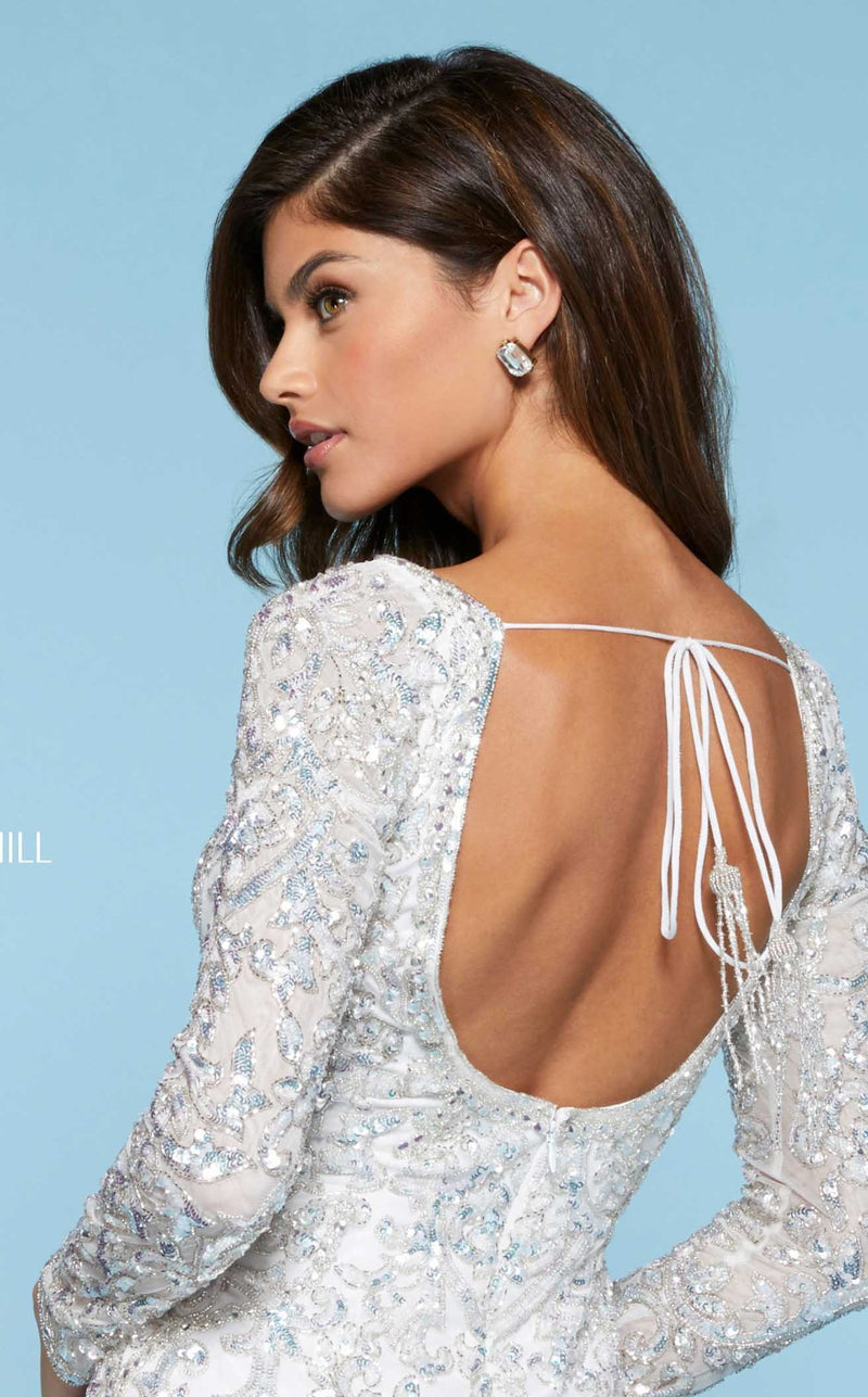 Sherri Hill 53058 Ivory/Silver
