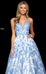Sherri Hill 53912 Ivory/Blue