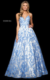 Sherri Hill 53912 Ivory/Blue