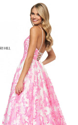 Sherri Hill 53921 Ivory-Candy Pink