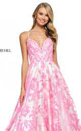 Sherri Hill 53921 Ivory-Candy Pink