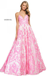 Sherri Hill 53921 Ivory-Candy Pink